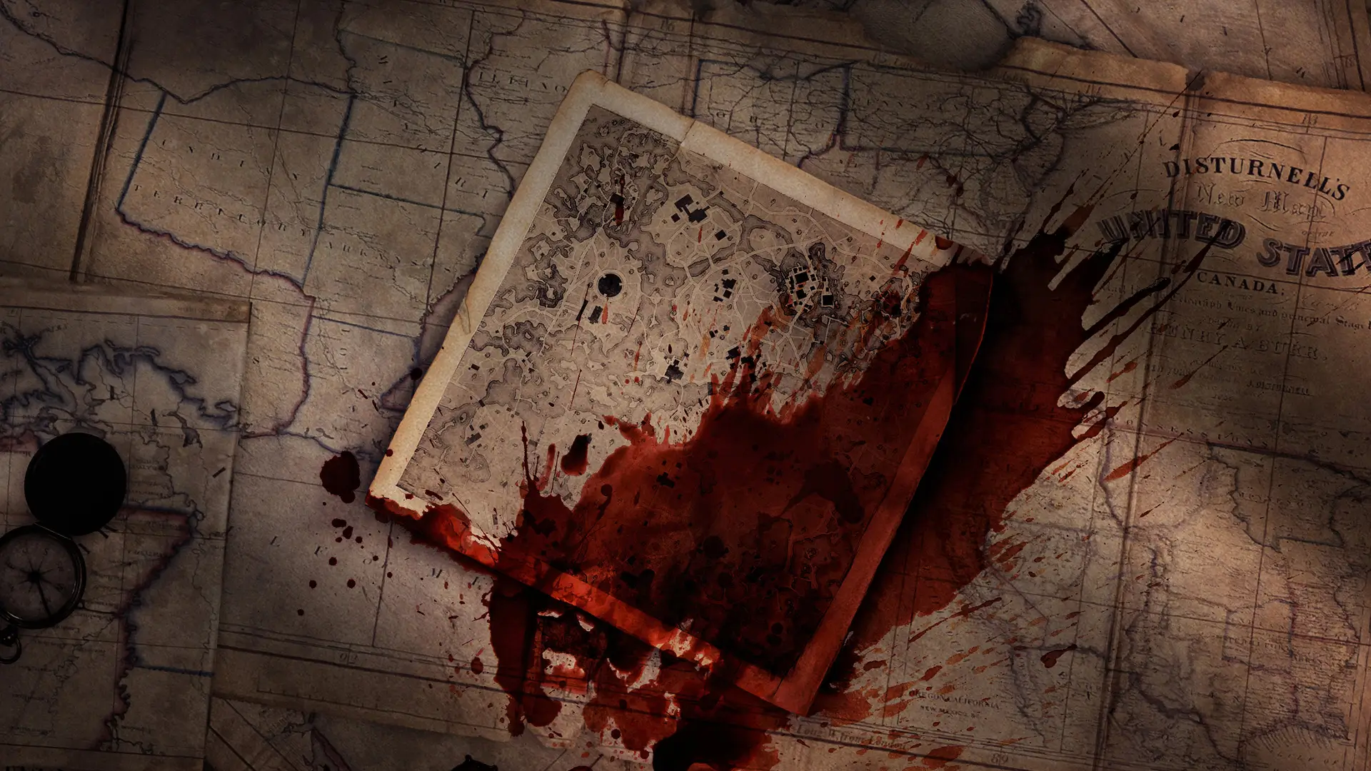 Blutrote Teaser-Grafik zu Hunt: Showdown 1896