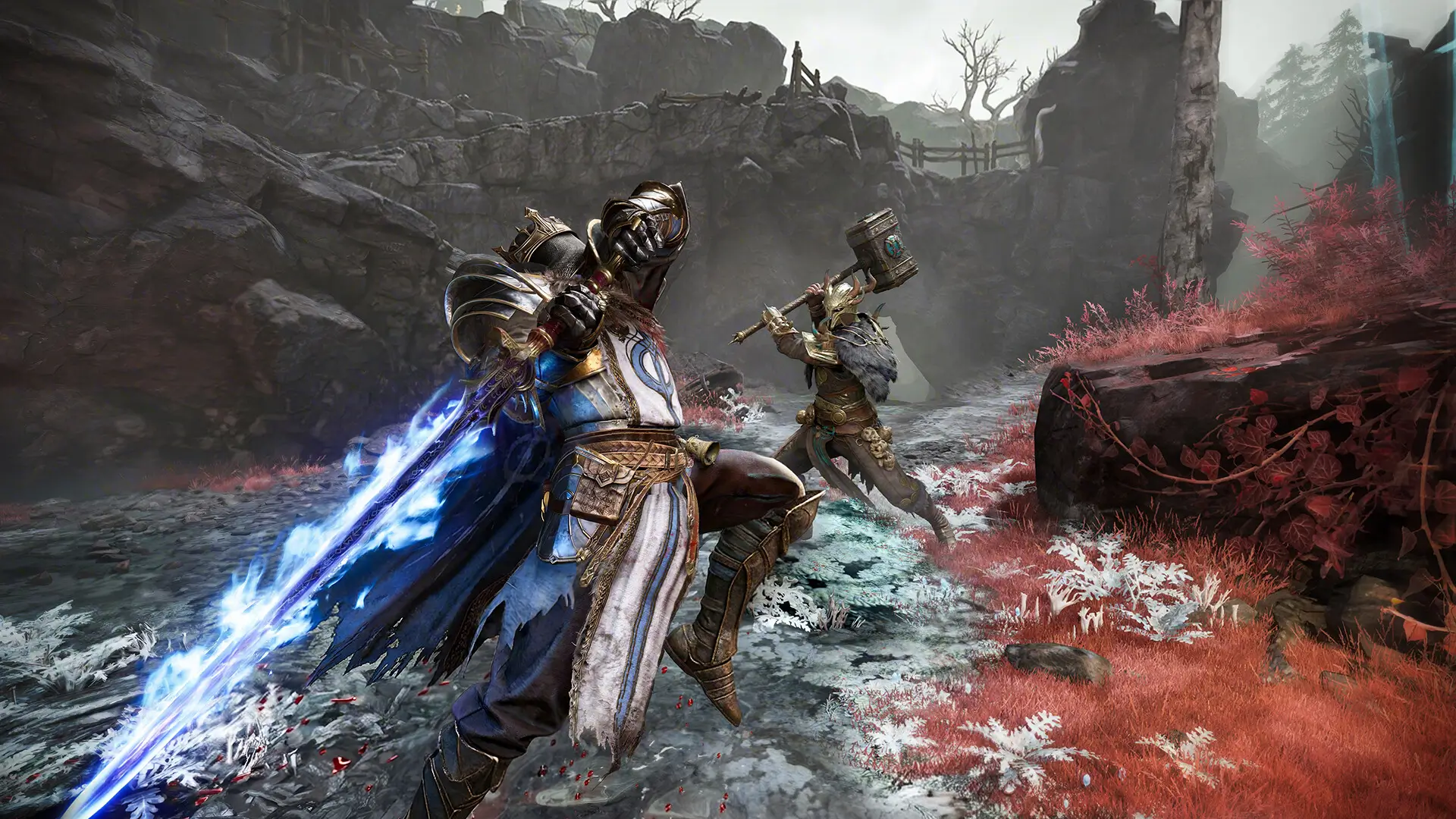 Ein 1vs1 Duell in Mistfall Hunter